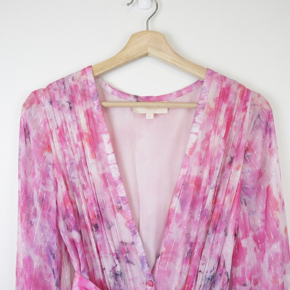 Rococo Sand Hikari Dress Maxi Pink Belted XS‎ - Picture 4 of 12